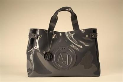 Borsa armani grigia lucida