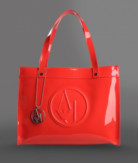 Borsa armani jeans vernice rossa