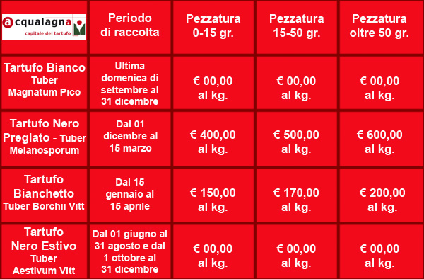 Borsa del tartufo acqualagna