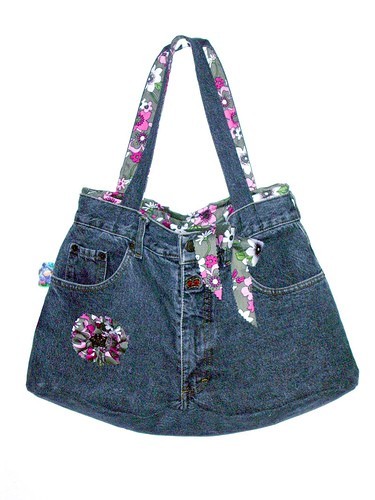 Borsa di jeans fai da te