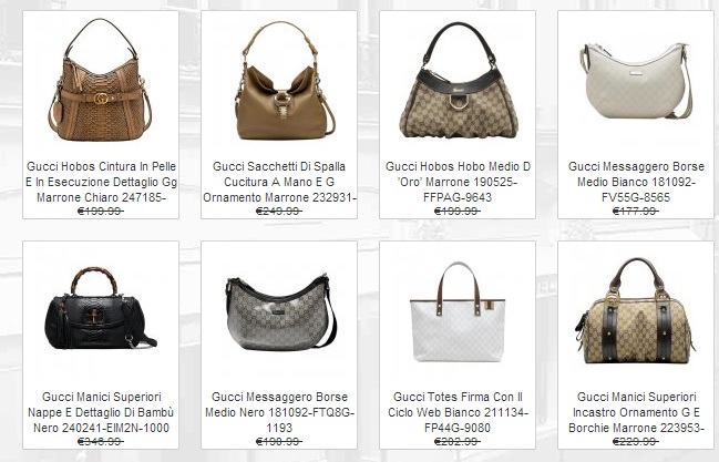 Borse gucci false
