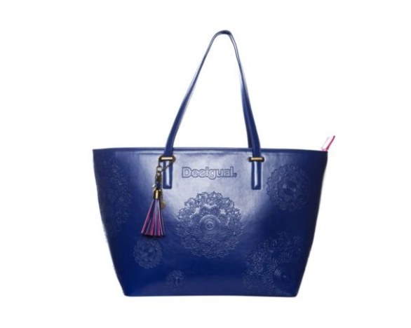 Borsa desigual blu