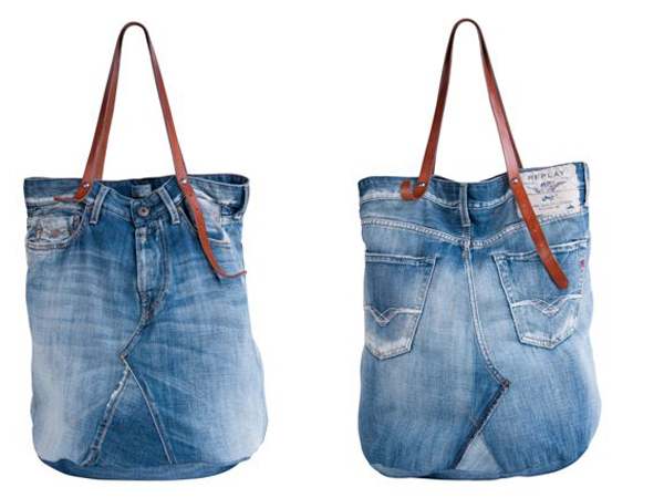 Borsa jeans replay