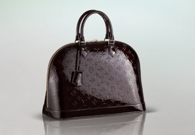Borsa louis vuitton vernice nera