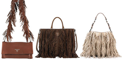 Borsa prada con frange