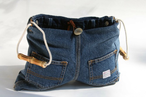 Borse di jeans fatte in casa