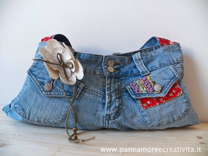 Borse fatte con i jeans