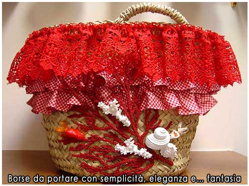Borse paglia artigianali