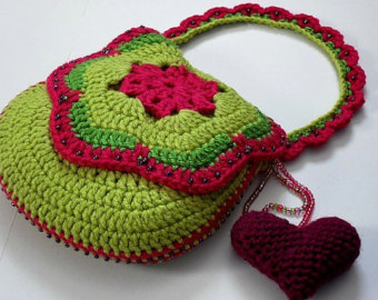 Crochet purse